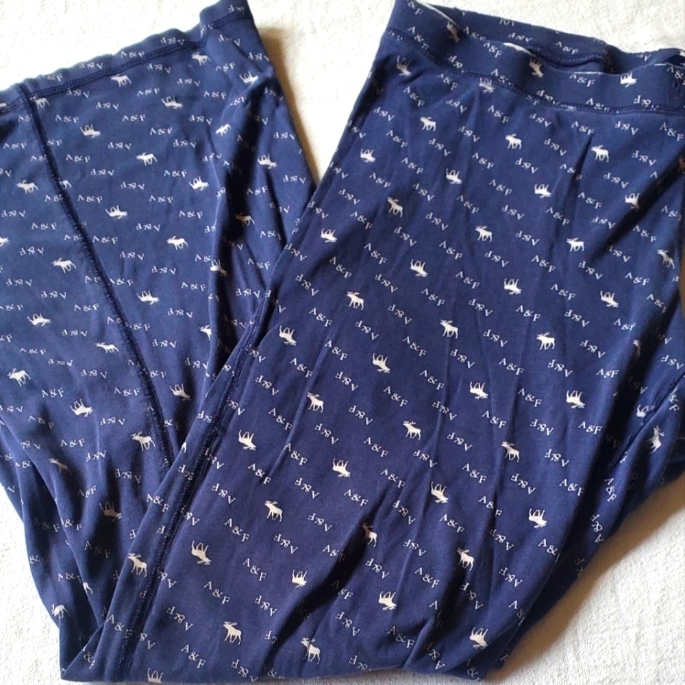 Abercrombie & Fitch A&F Deer‎ Logo  Sz. M Distressed Pullon Stretch Pants